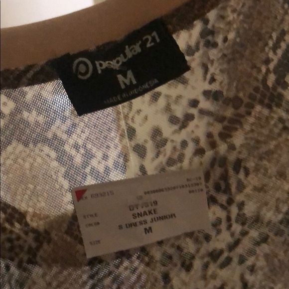 NWT Snakeskin Mini Dress - Picture 5 of 5